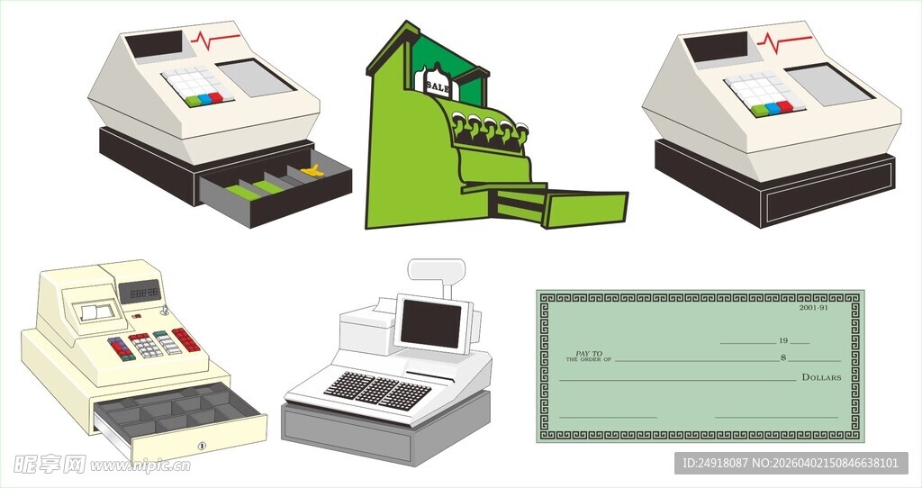 多样收银设备与票据展示
