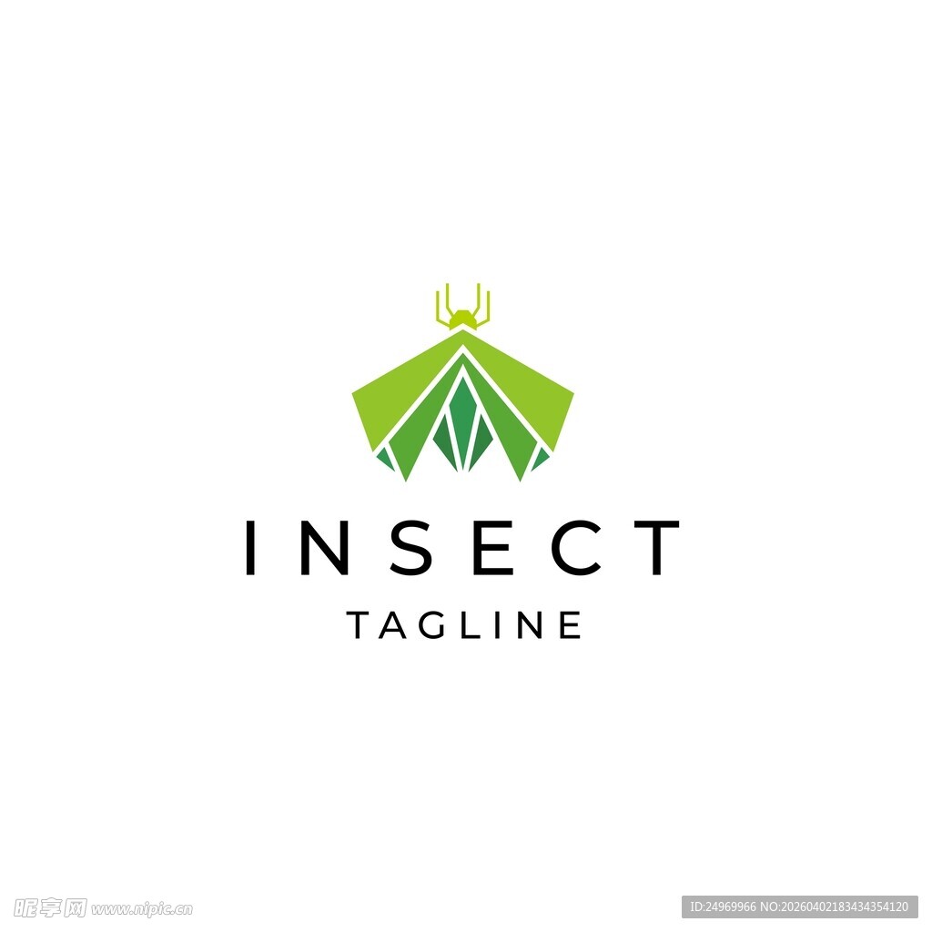 昆虫主题标志设计