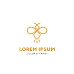 简约蜜蜂标志设计