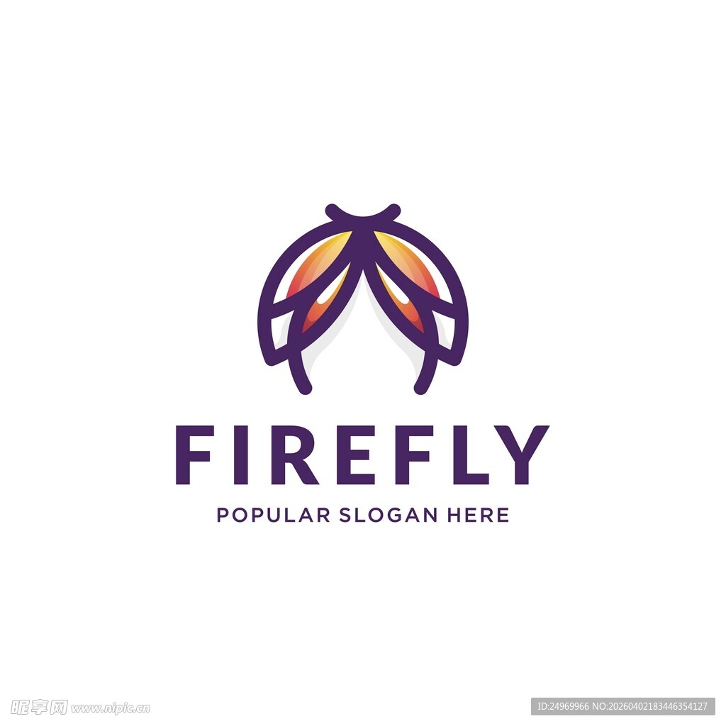 萤火虫标志设计