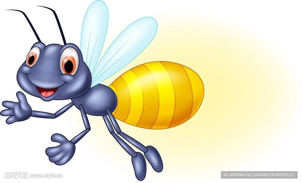 可爱卡通蜜蜂形象
