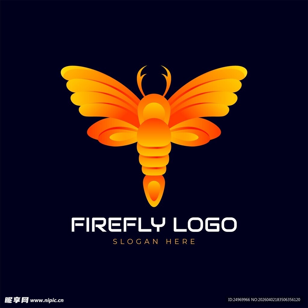 萤火虫标志设计