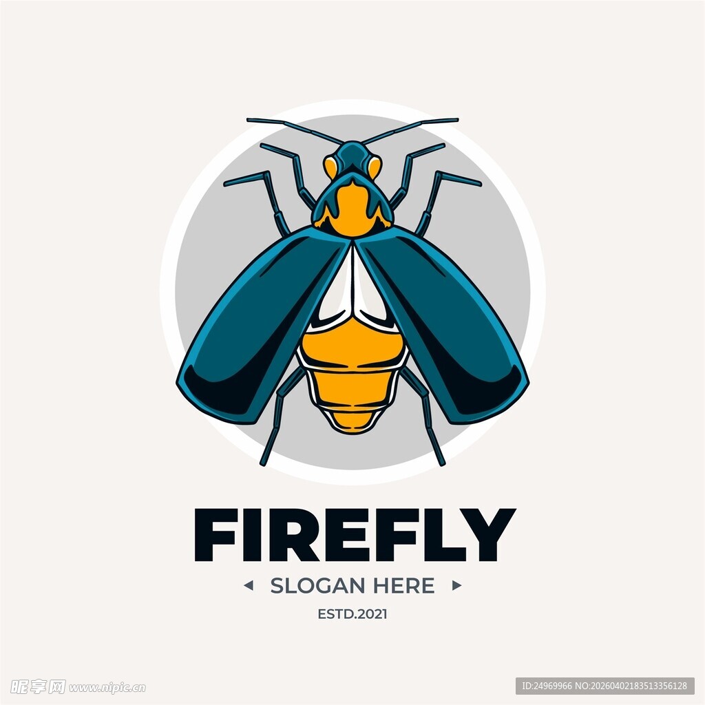 萤火虫标志设计