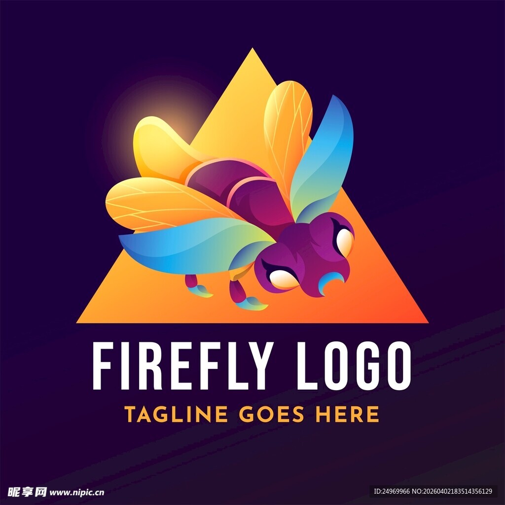 萤火虫标志设计