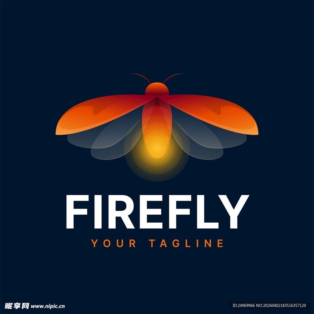 萤火虫品牌标志设计