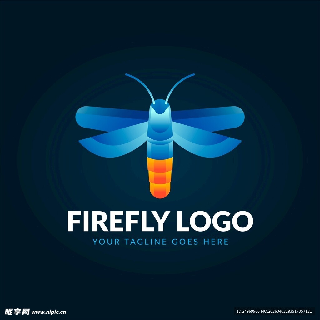 萤火虫标志设计