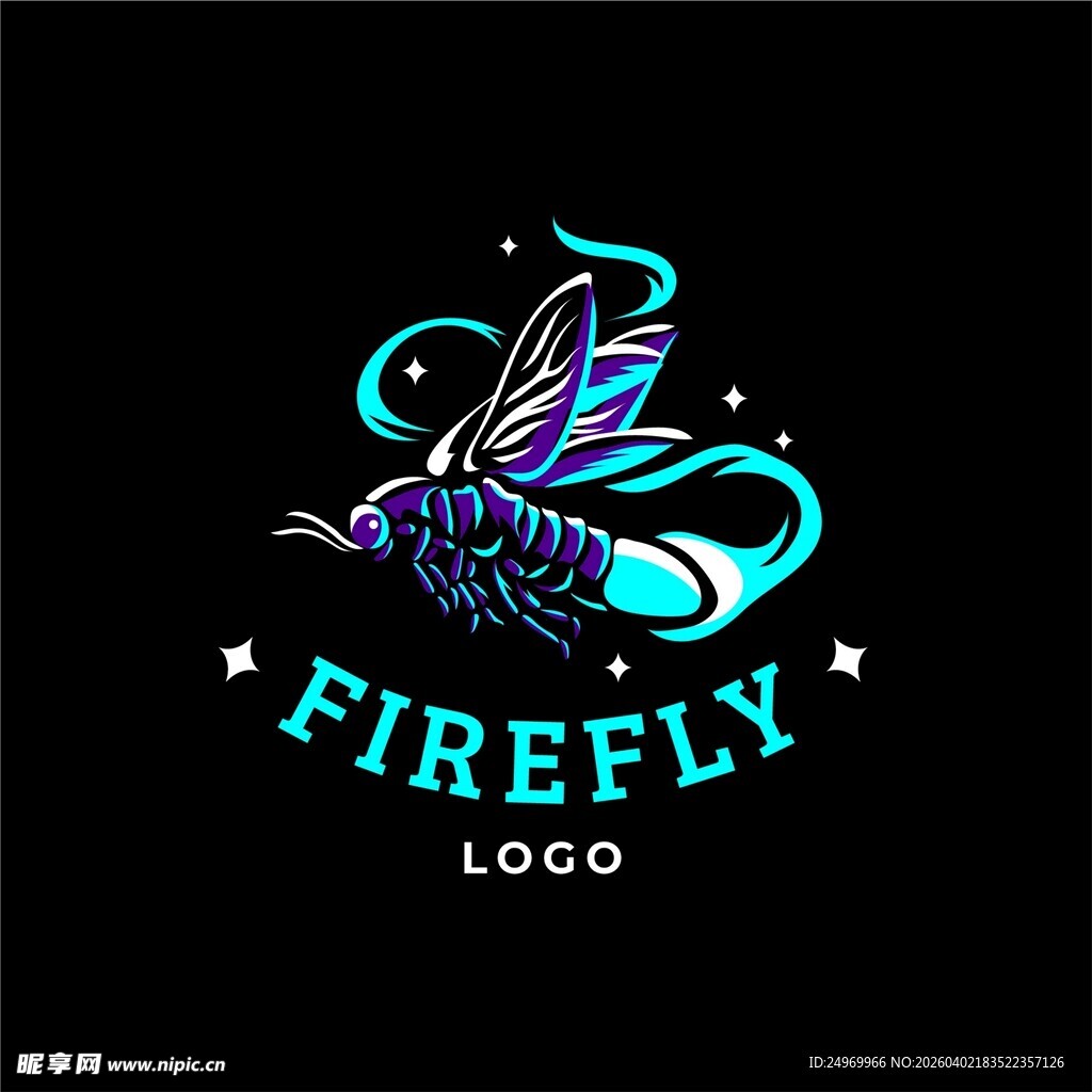 萤火虫标志设计