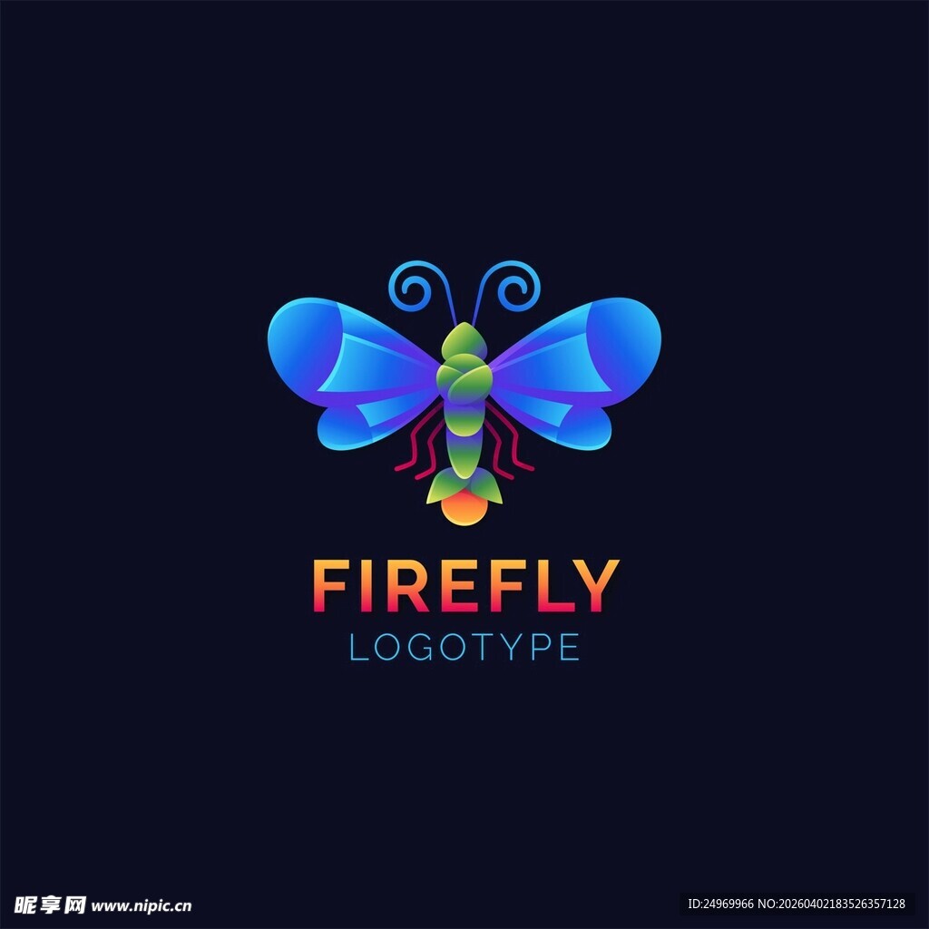 萤火虫标志设计