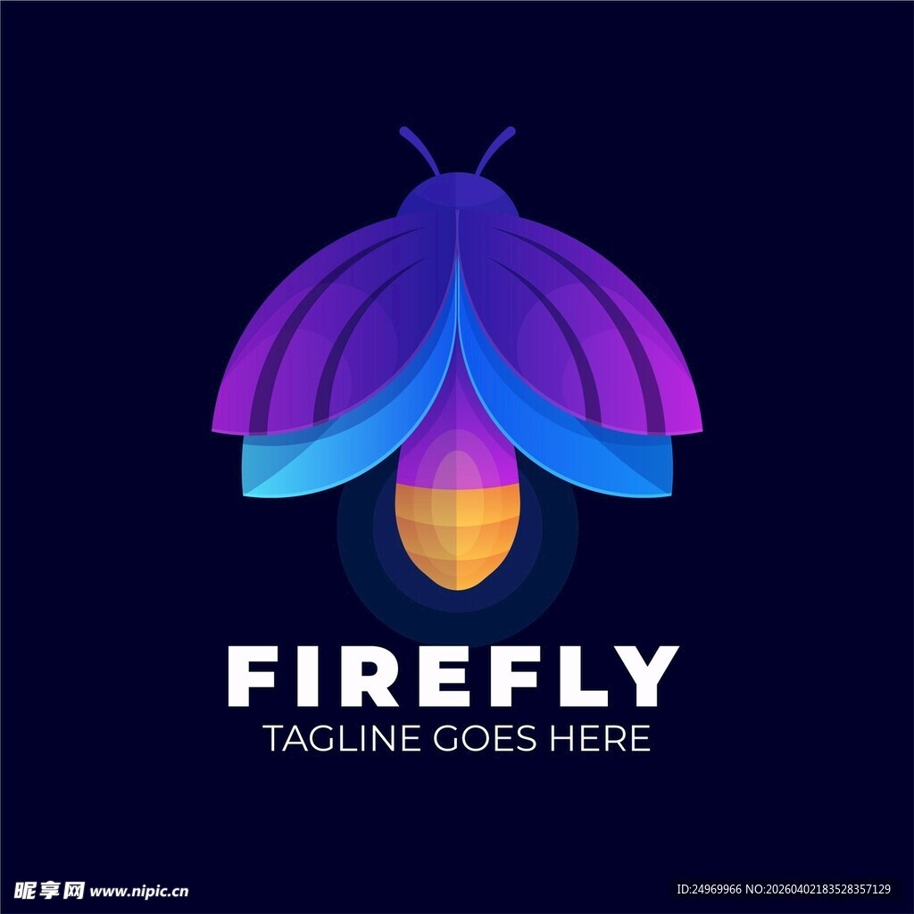 萤火虫标志设计