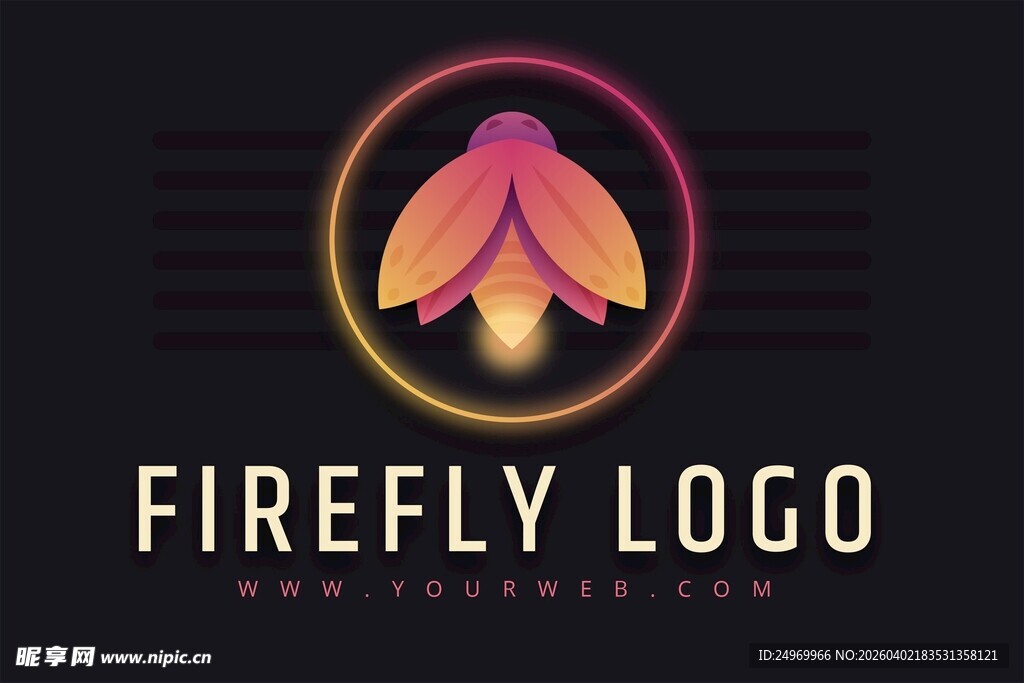 萤火虫标志设计