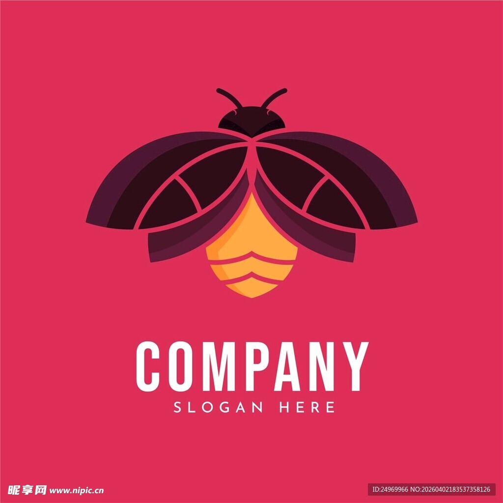 蜜蜂主题公司标志设计