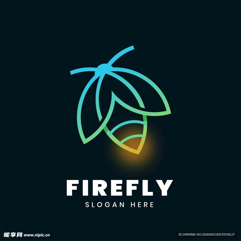 萤火虫标志设计