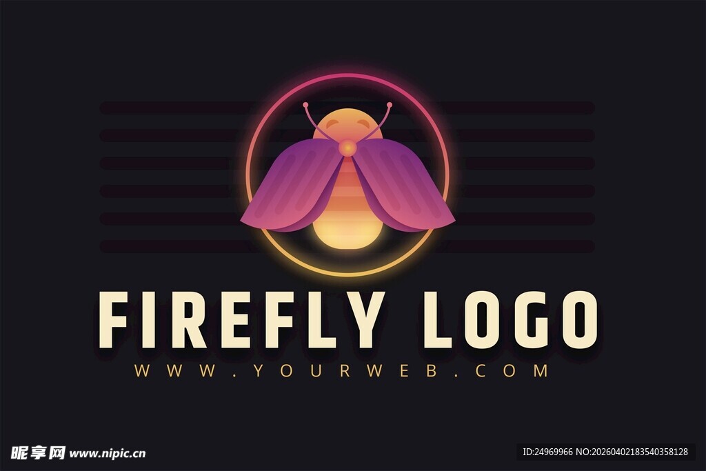 萤火虫标志设计