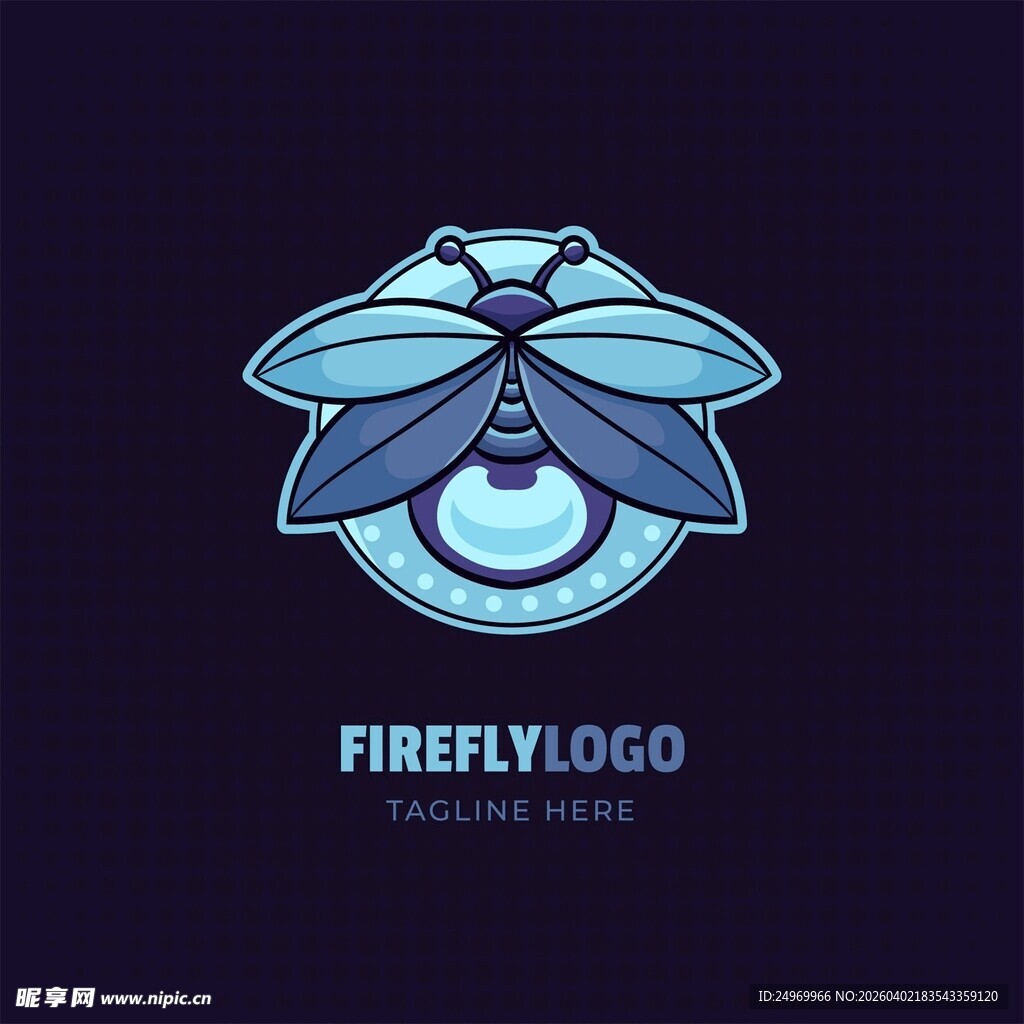 萤火虫标志设计