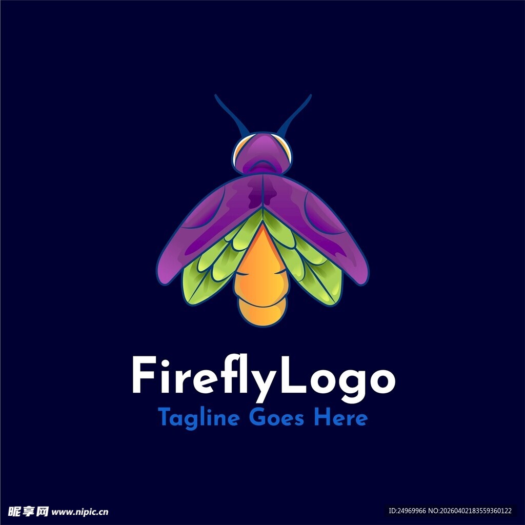 萤火虫标志设计