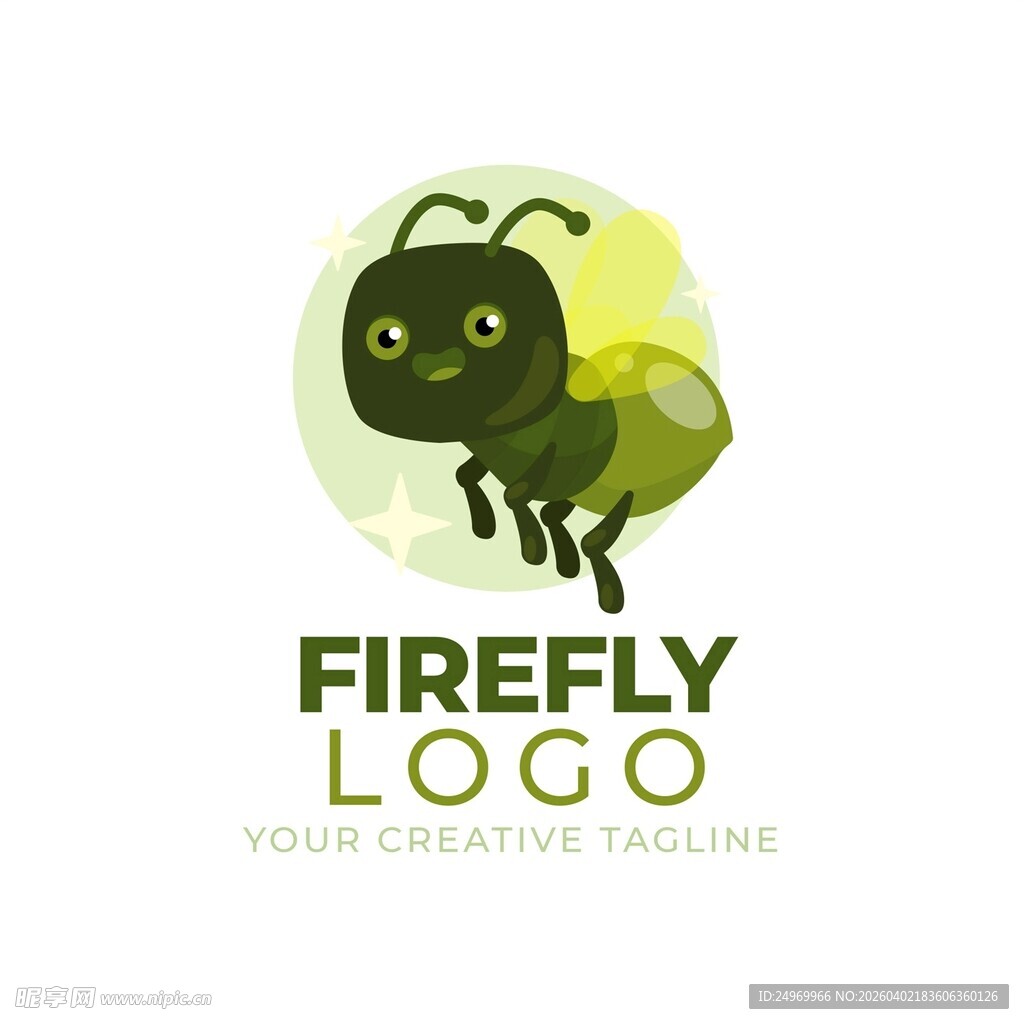萤火虫创意标志设计