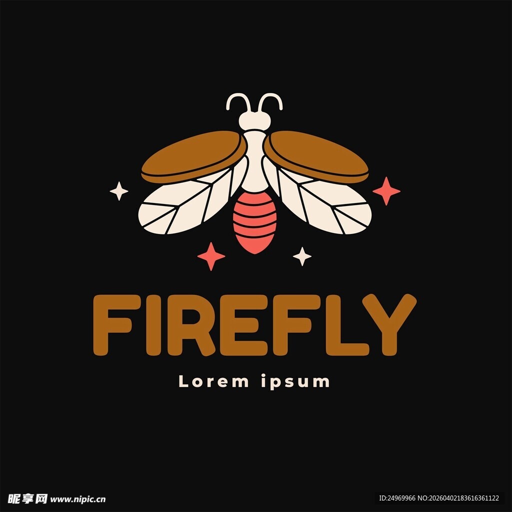 萤火虫标志设计