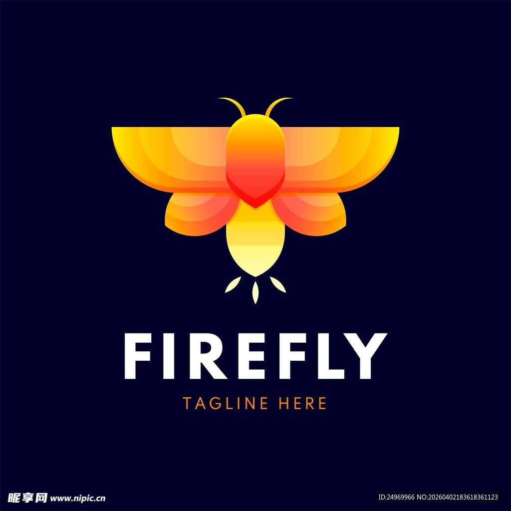 萤火虫标志设计