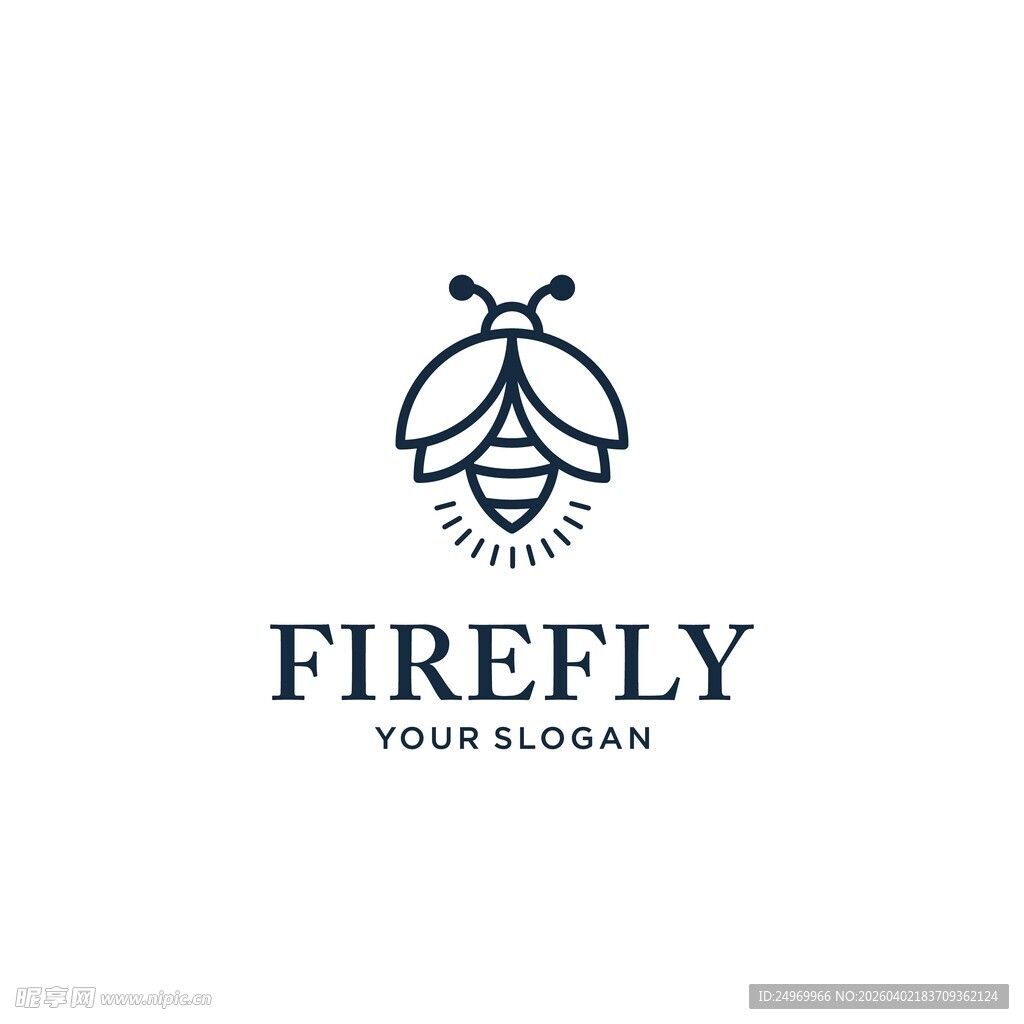 萤火虫标志设计