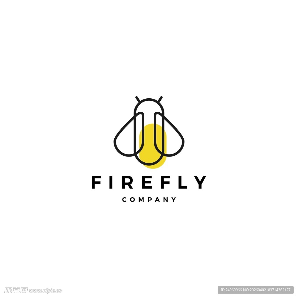 萤火虫主题标志设计