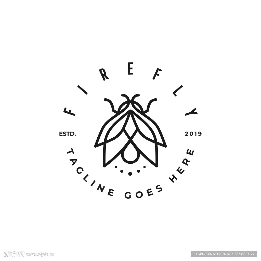 萤火虫标志设计