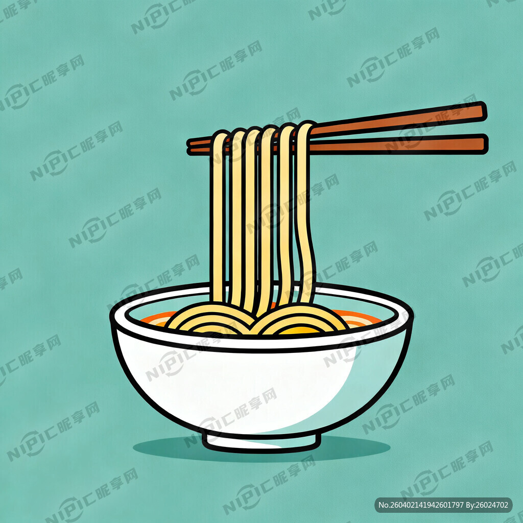 面馆的图标 一碗面