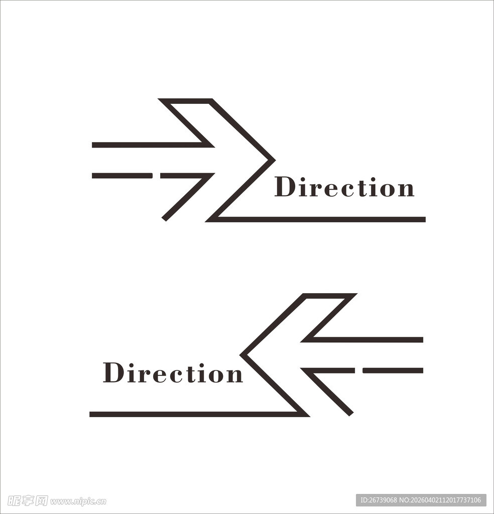 双向箭头指示方向图标