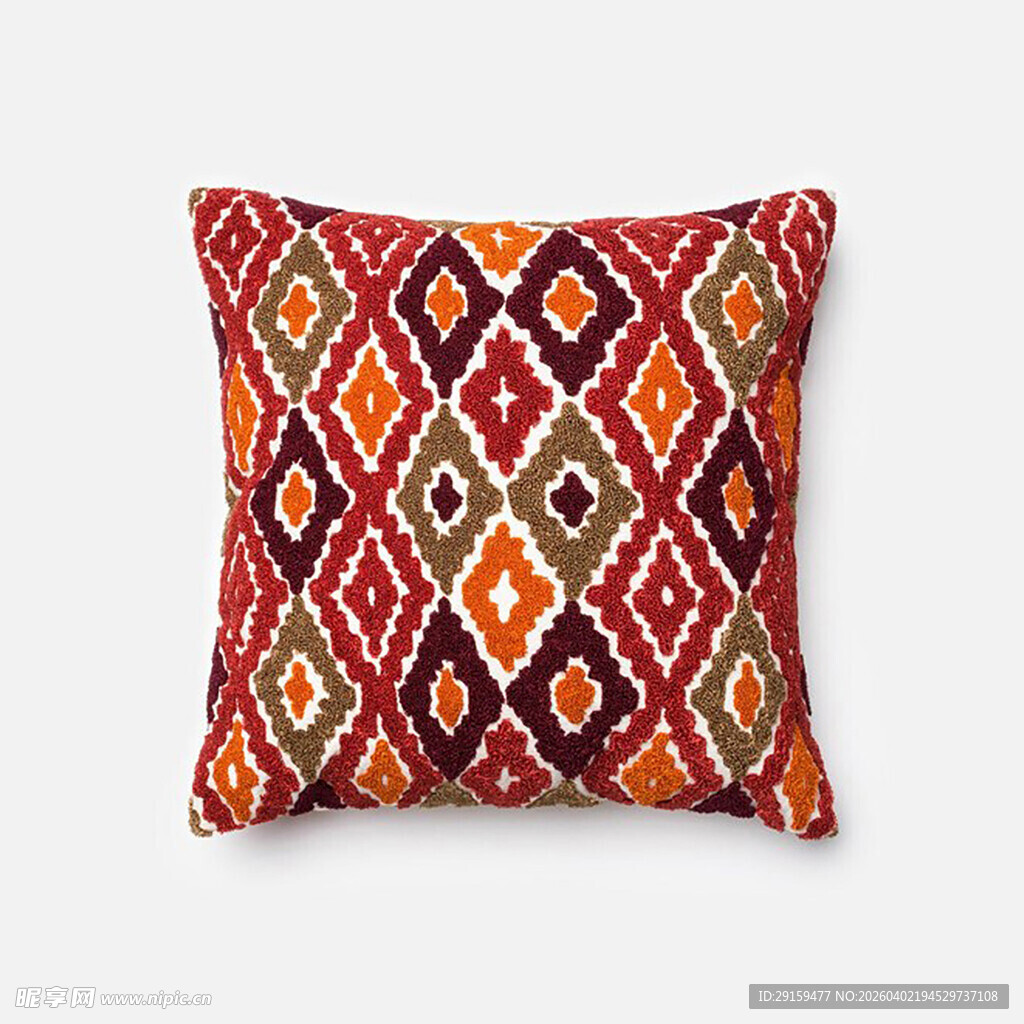 多彩几何图案抱枕