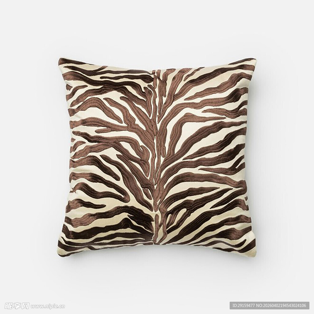 斑马纹抱枕