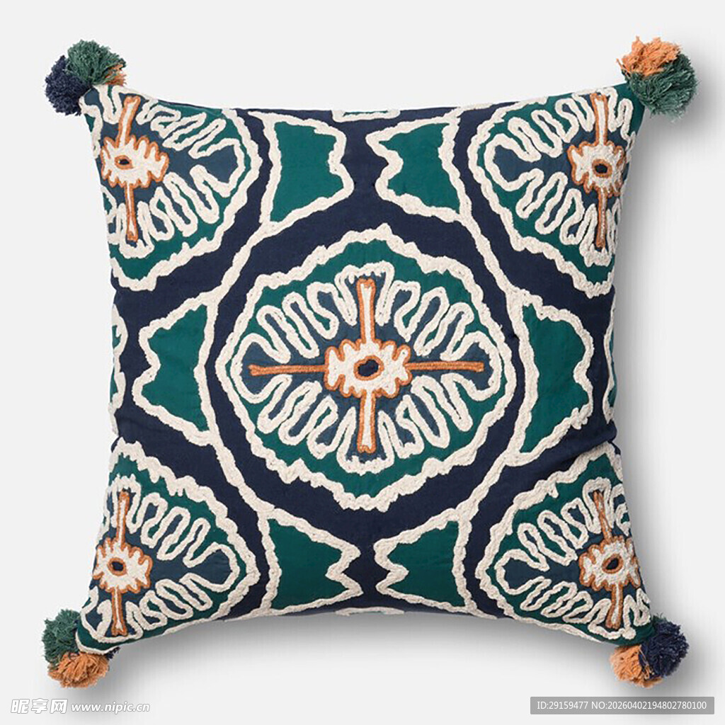 民族风花纹抱枕