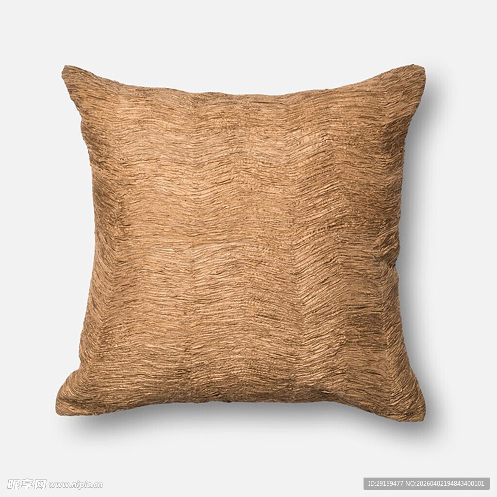 棕色纹理方形抱枕