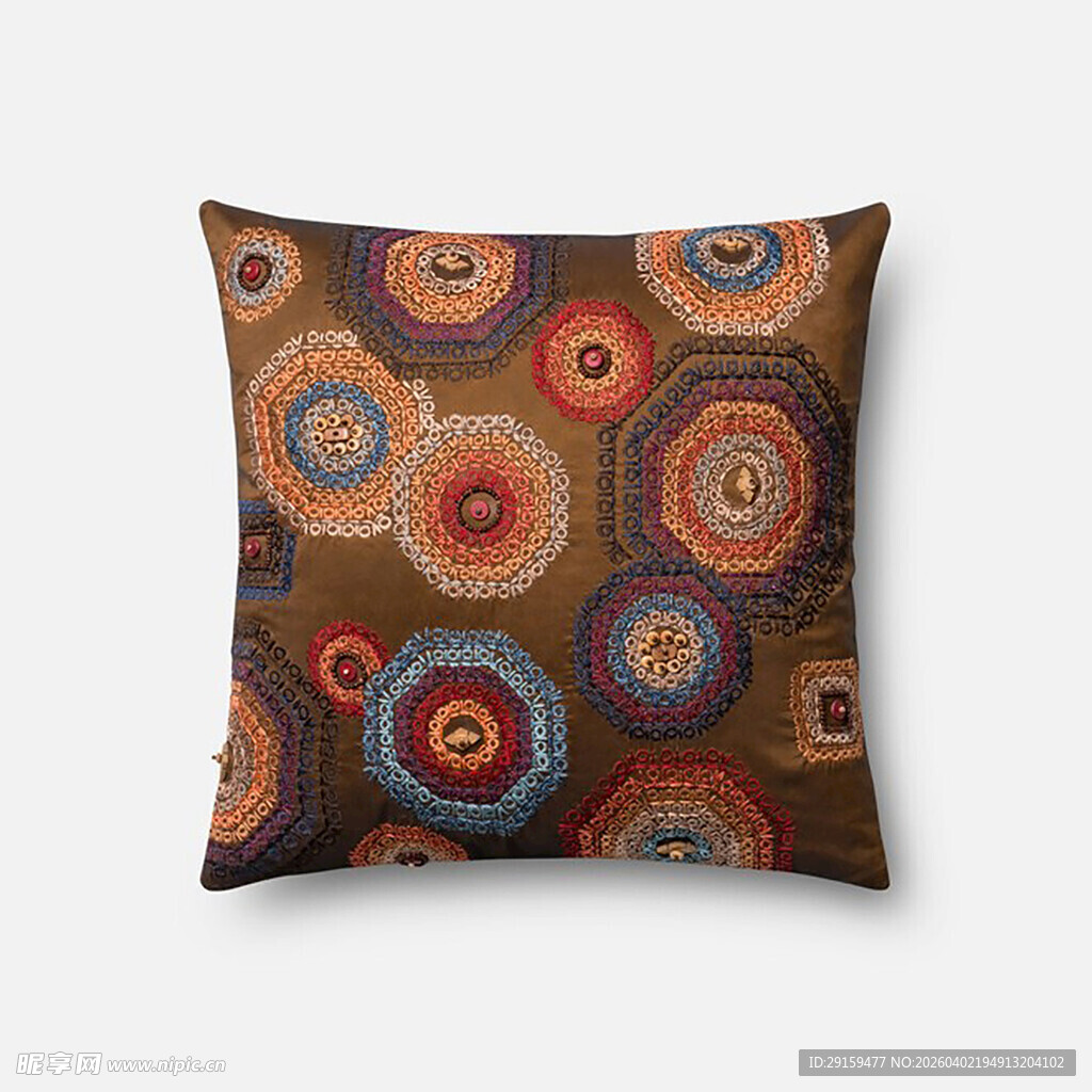 多彩几何图案装饰抱枕