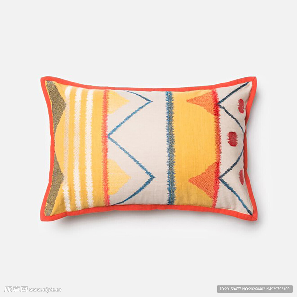 多彩几何图案抱枕