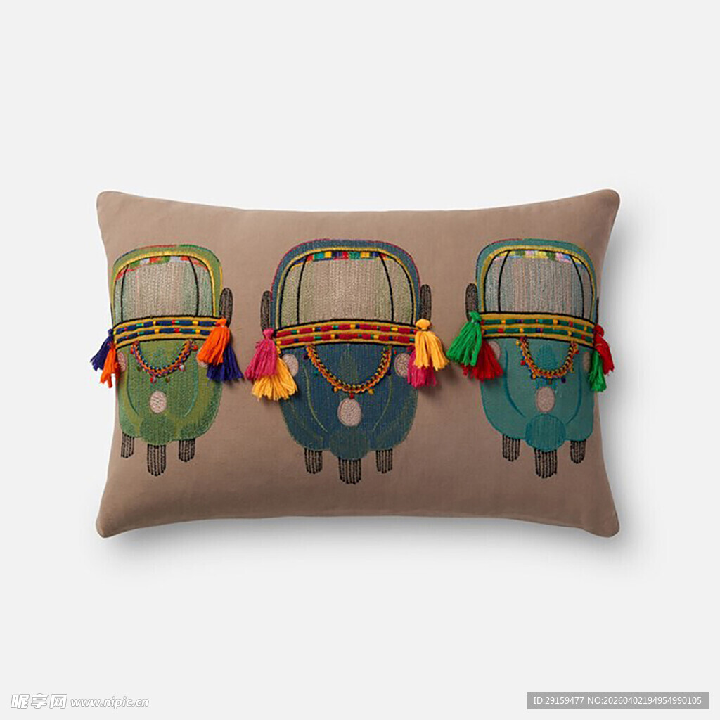 民族风装饰汽车图案抱枕
