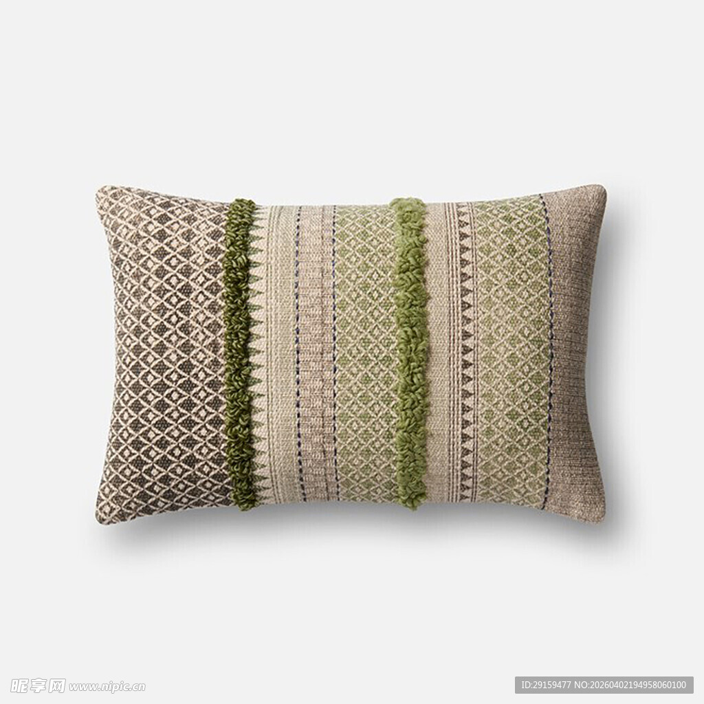 条纹针织抱枕