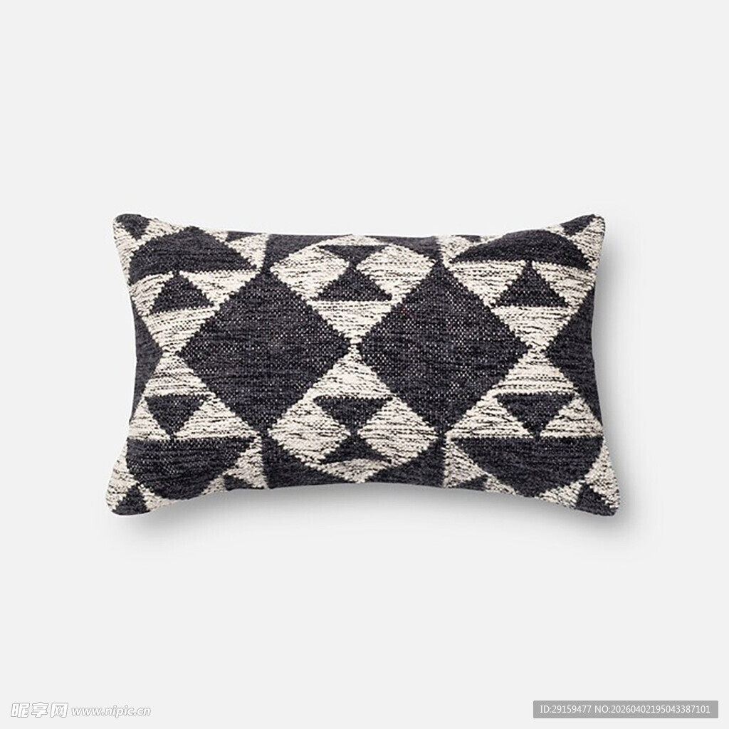 几何图案黑白抱枕