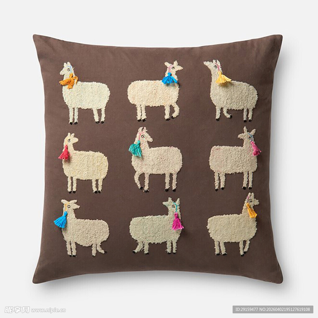 羊驼图案抱枕