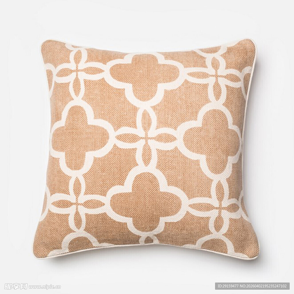 米色几何图案装饰抱枕