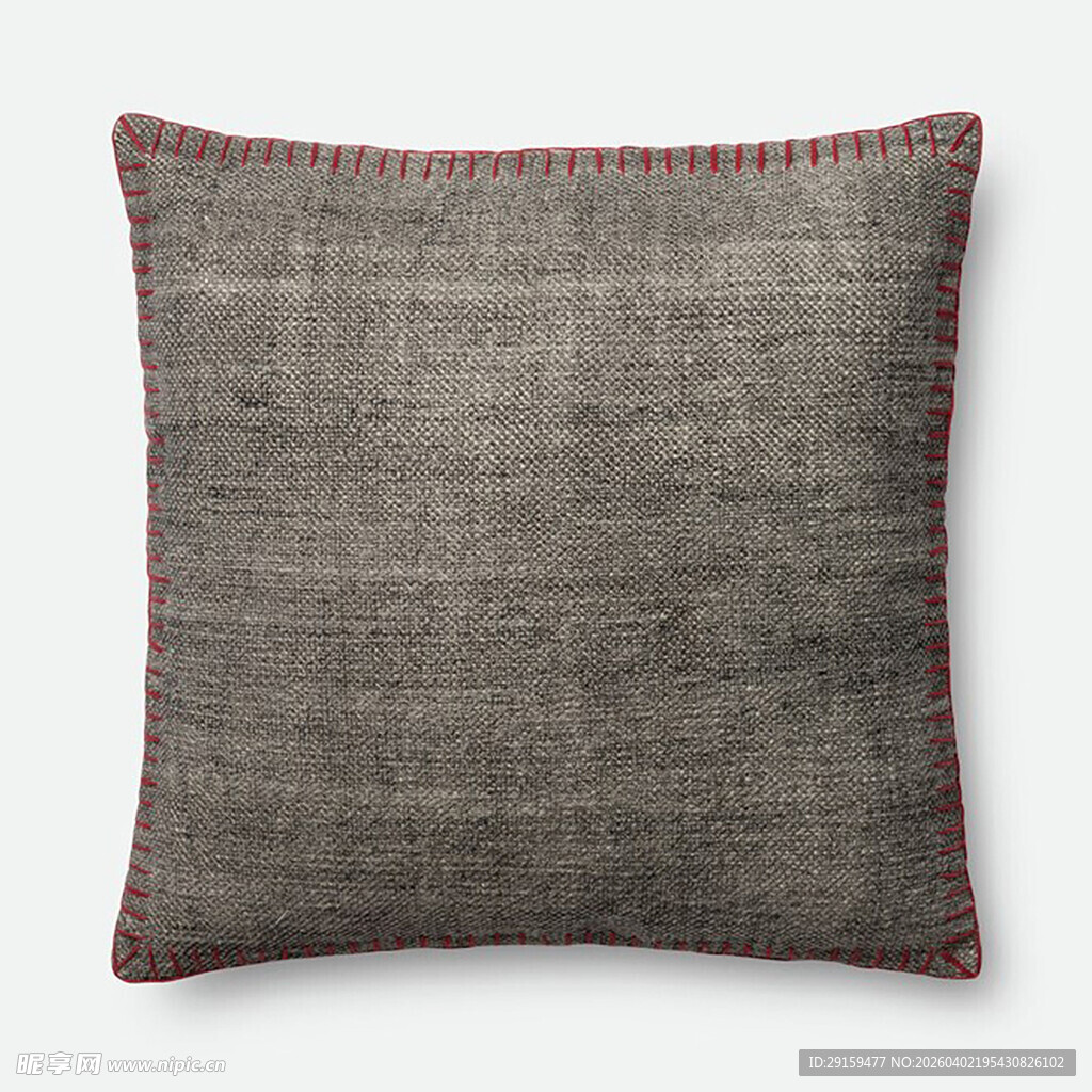灰色布艺抱枕