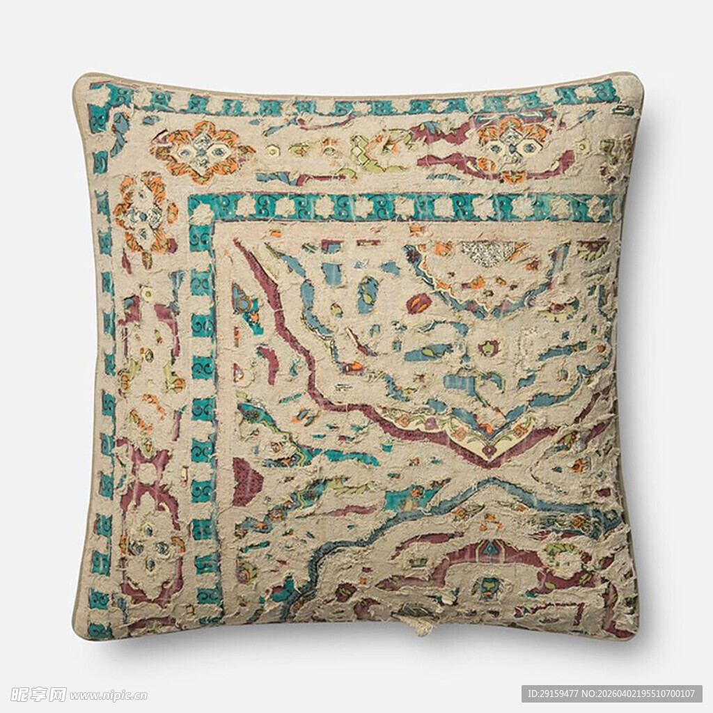 复古花纹装饰抱枕