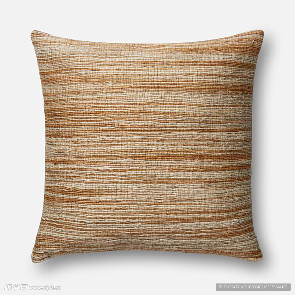 条纹棕色调抱枕