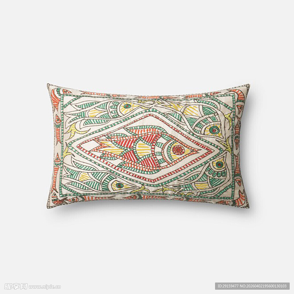 多彩几何图案抱枕