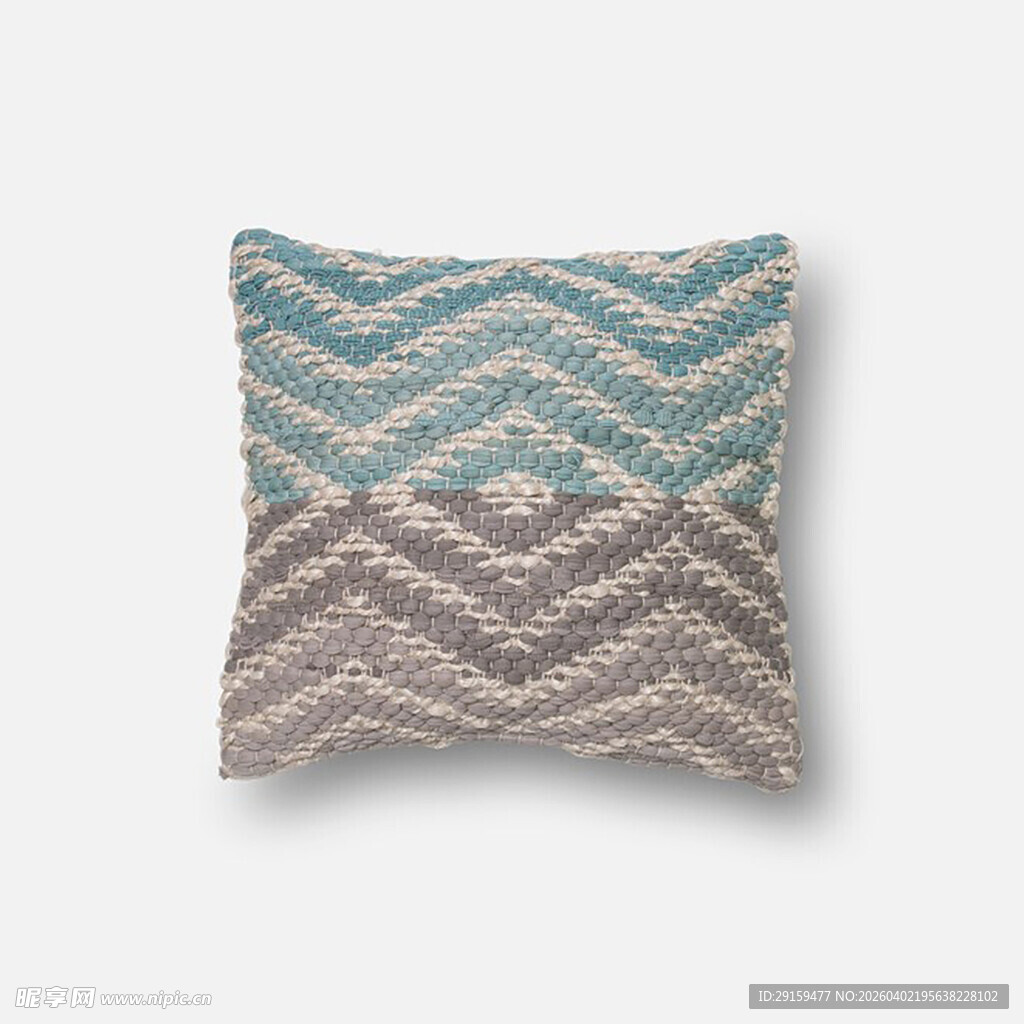 几何图案编织抱枕