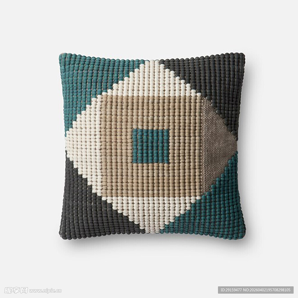 几何图案针织抱枕