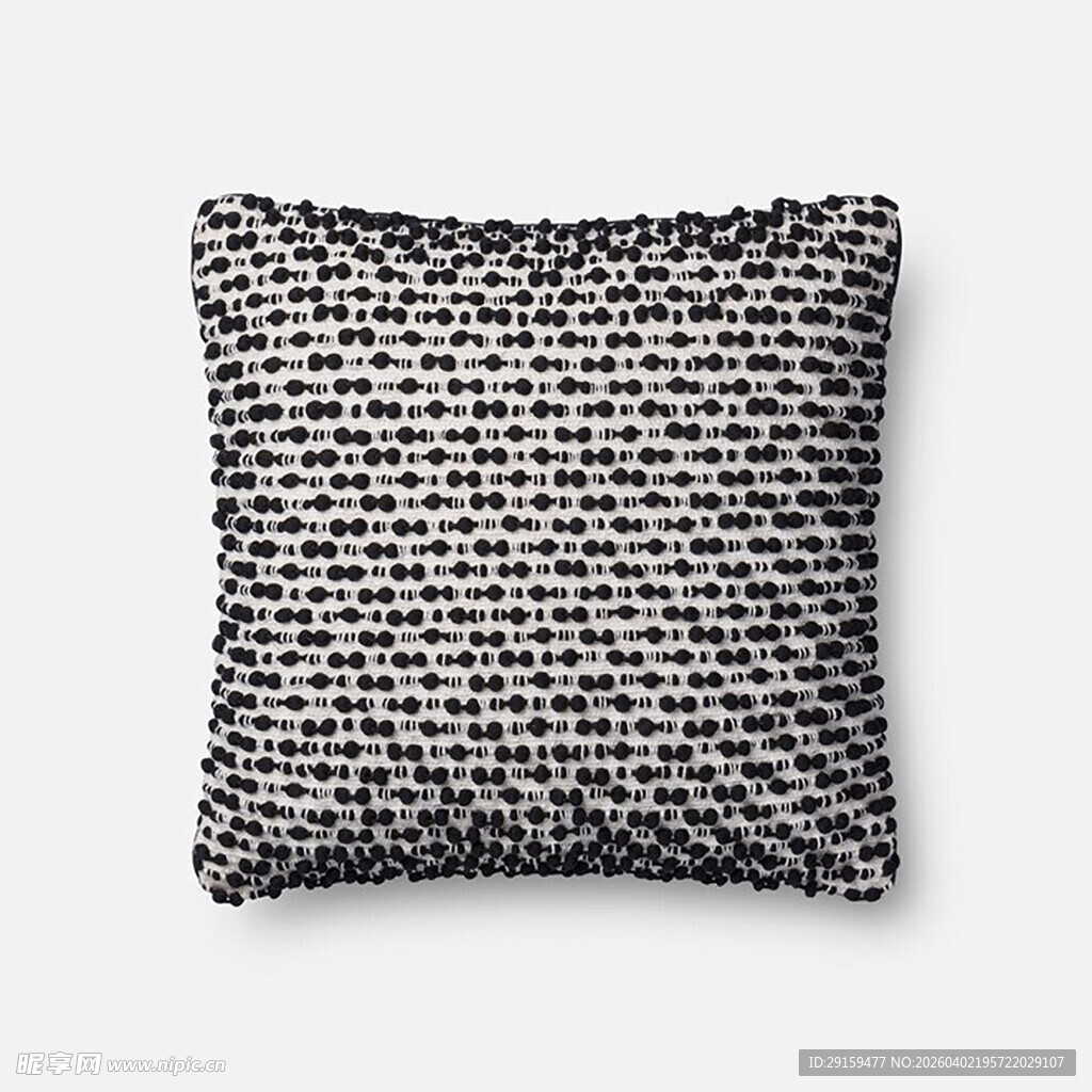 黑白几何图案抱枕