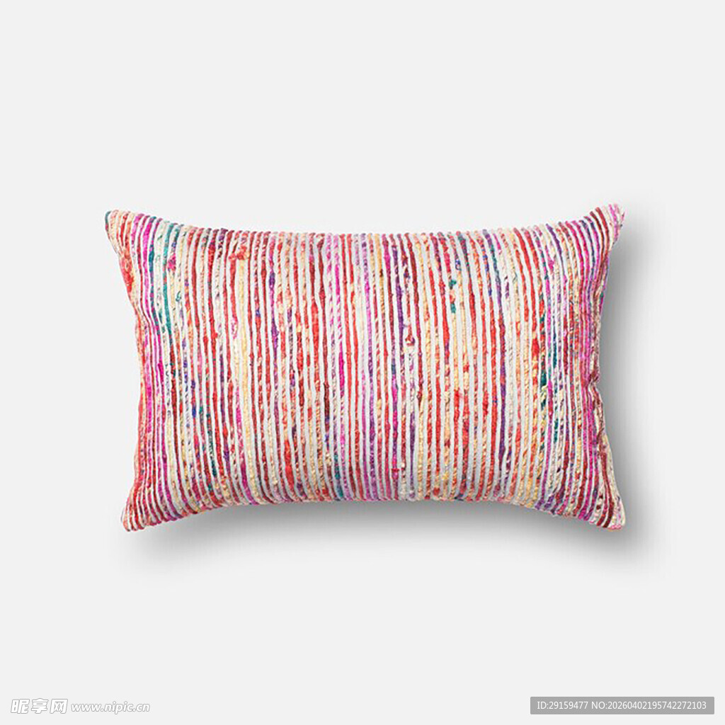 多彩条纹抱枕