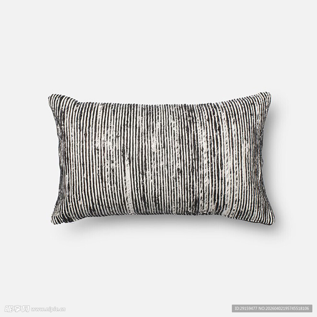 条纹灰调抱枕