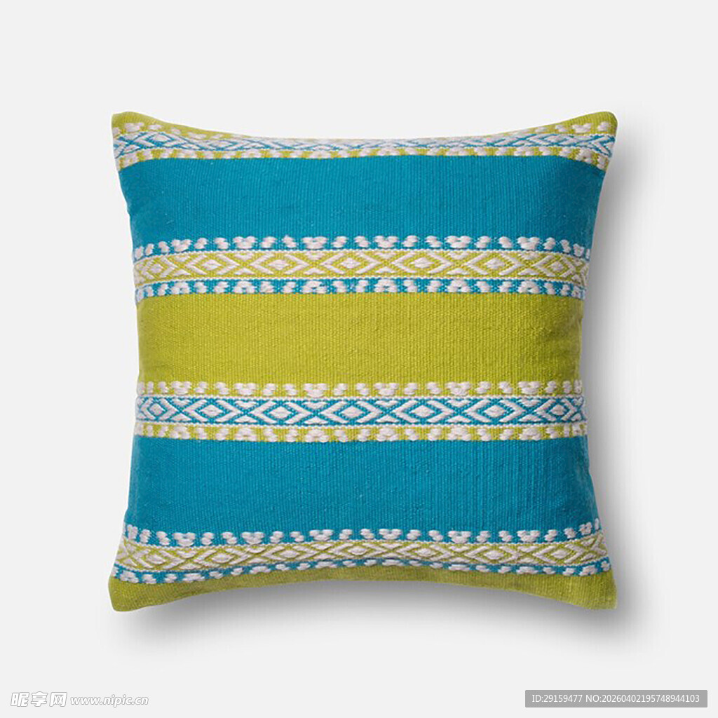 多彩条纹装饰抱枕