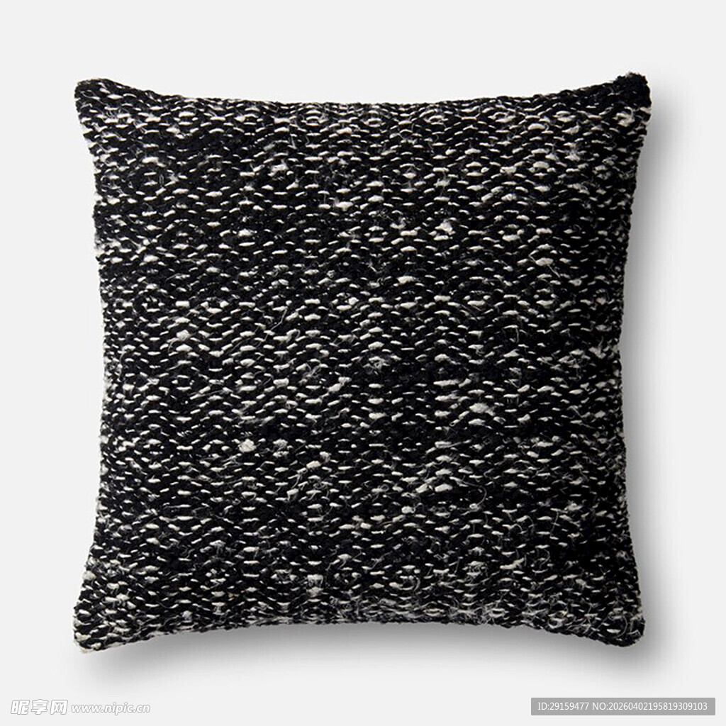 黑白纹理抱枕