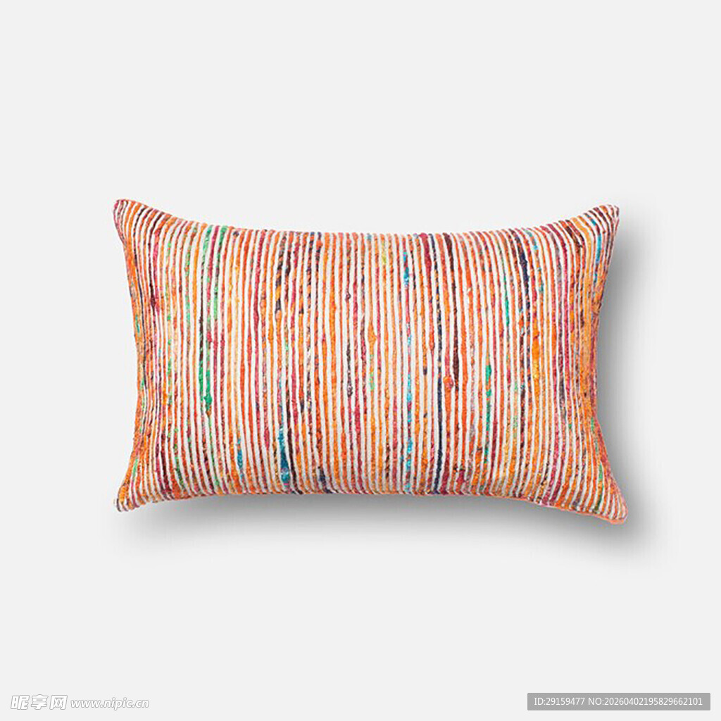 多彩条纹抱枕